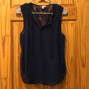 Navy blue tank top